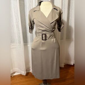 Burberry Beige Trench Belted Dress